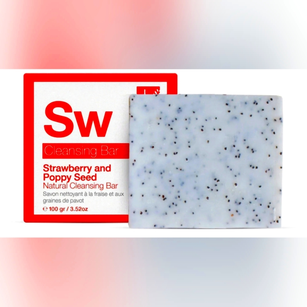COPY: NWT😍🧴DR. BOTANICALS🧴😍 SW CLEANSING BAR🍓STRAWBERRY/POPPY SEED🧼SOAP $8